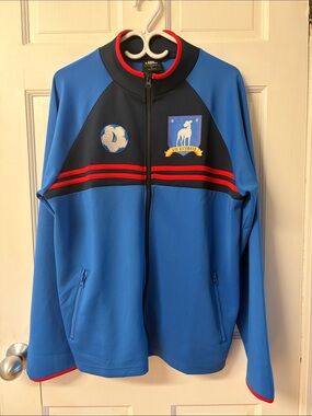 Ted Lasso AFC Richmond Blue Athletic Light Zip-Up Track Jacket men’s M